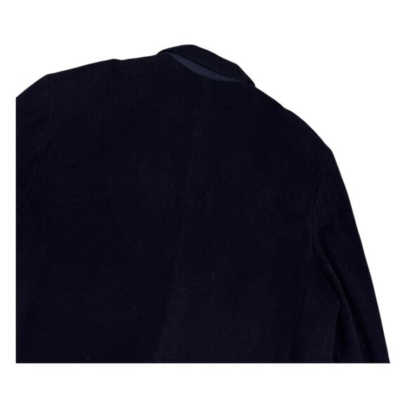 Vintage 80s CARRIAGE STOCK SAGE ALLEN Wool Designer Business Pea Coat Trench XL - Picture 7 of 9